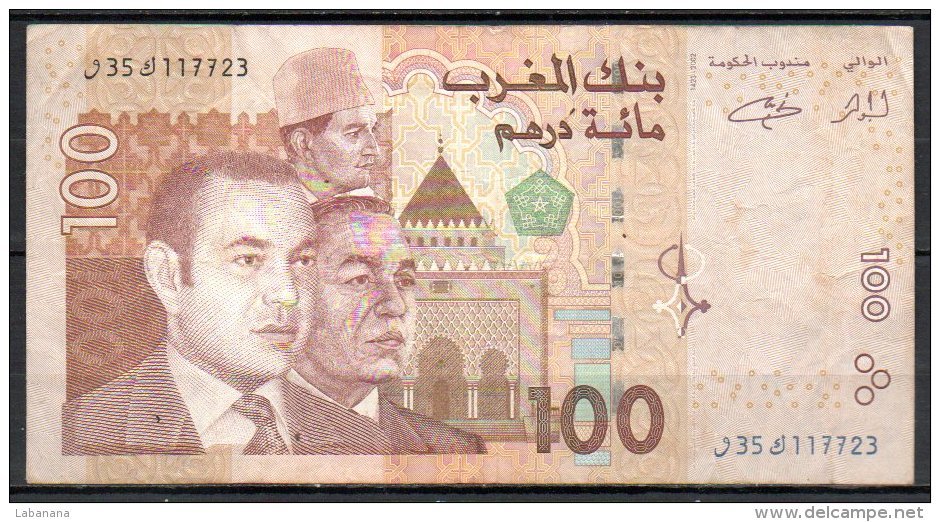 562-Maroc Billet De 100 Dirhams 2002 - 35 - Maroc