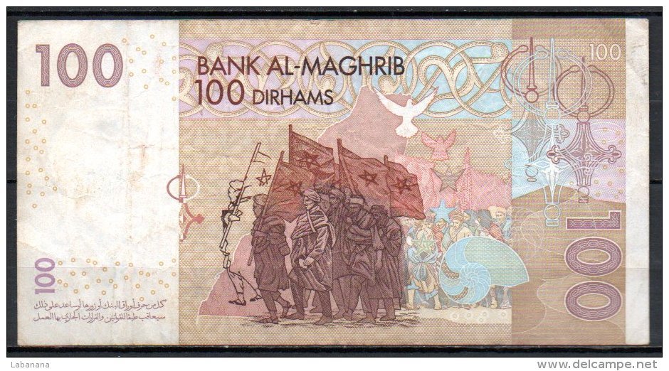 562-Maroc Billet De 100 Dirhams 2002 - 35 - Maroc