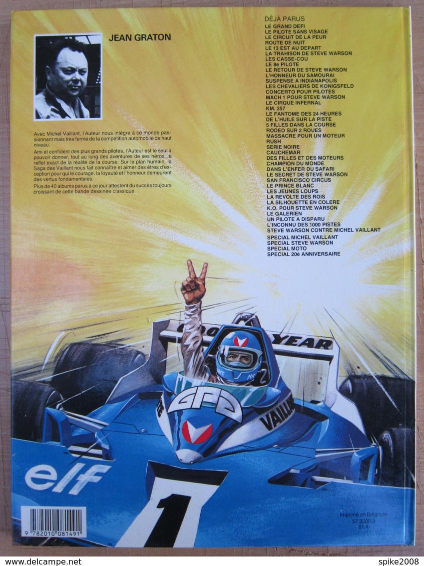 E.O. 1981 STEVE WARSON Contre MICHEL VAILLANT Par Jean GRATON - Michel Vaillant