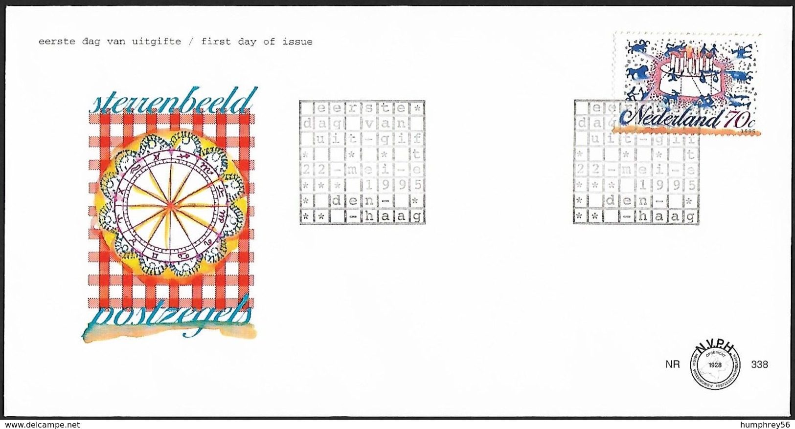 1995 - NEDERLAND - FDC - SG 1766 [Zodiac] + DEN HAAG - FDC