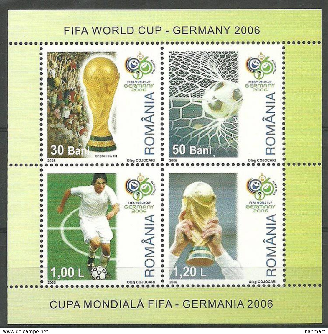 Romania 2006 Mi Bl 381 MNH ( ZE4 RMNbl381 ) - 2006 – Germania