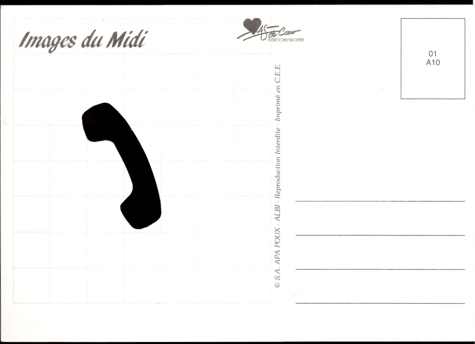 **J'attends De Tes Nouvelles Cochon** Carte à Trou NEUVE Edit Images Du Midi - Cochons