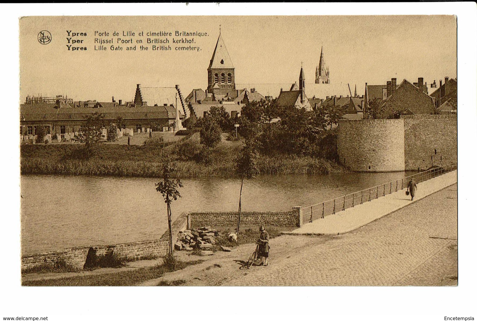 CPA - Carte Postale -BELGIQUE - Ieper - Porte De Lille Et Cimetière Britanique  VM536 - Ieper