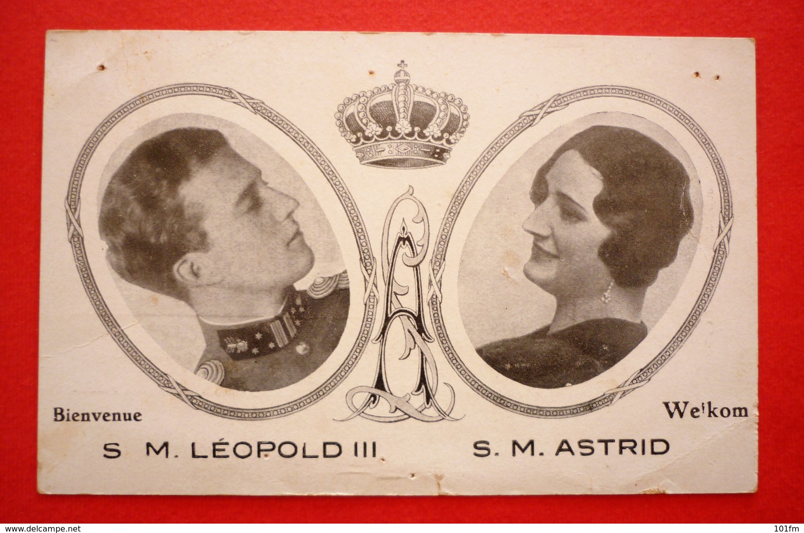 BELGIE - BELGIUM , S.M. LEOPOLD III. AND S.M. ASTRID - Royal Families