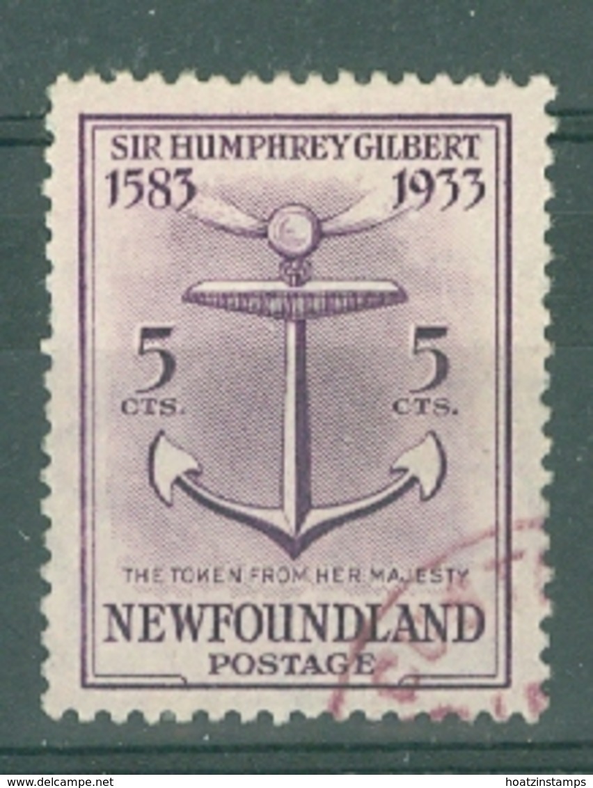 Newfoundland: 1933   350th Anniv Of Humphrey Gilbert's Annexation  SG240   5c    Used - 1908-1947