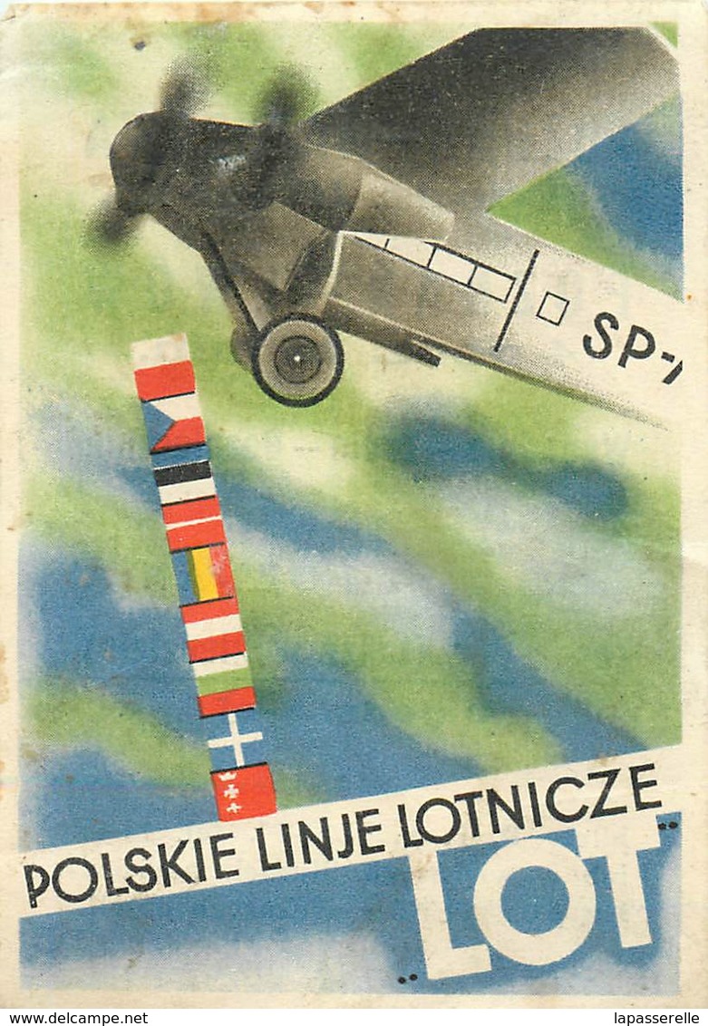 Etiquette Ou Billet Cie Lot Airlines - Pologne - Poznan Warszawa - Bilety P.P.L. Lot - Etichette Da Viaggio E Targhette