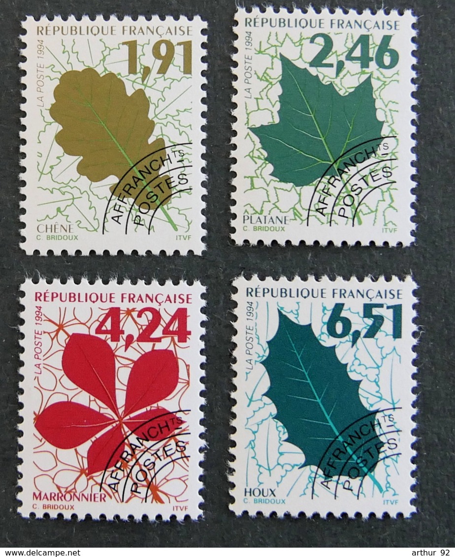 FRANCE - 1994 - TIMBREs Preobliteres - 232** à 235** - Feuilles D Arbres - 1989-2008