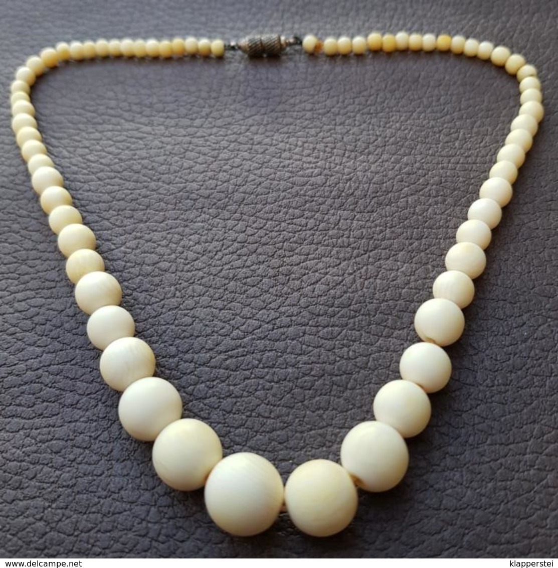 Ancien Collier Ivoire Old Ivory Années 30 - Colliers/Chaînes