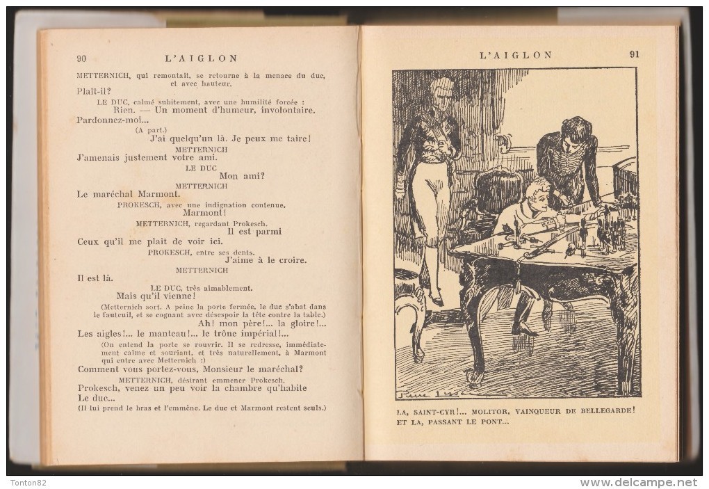 Edmond Rostand - L'Aiglon - Bibliothèque Verte - Hachette  - ( 1951 ) - Bibliothèque Verte