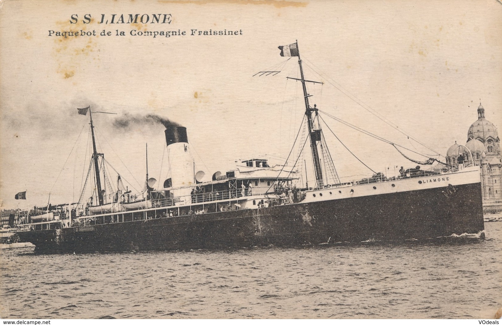 CPA - Thèmes - Transports - Bateaux - SS J.Lamone - Paquebot De La Compagnie Fraissinet - Passagiersschepen