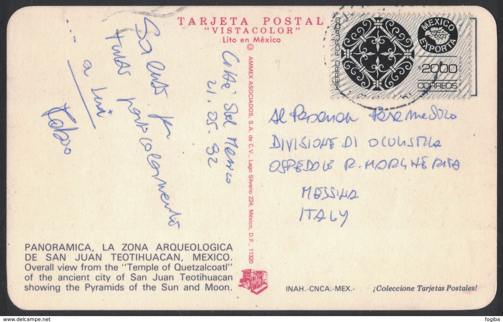 AE112    Mexico 1992 Cover To Italyu - Export Hierro Forjado - Messico