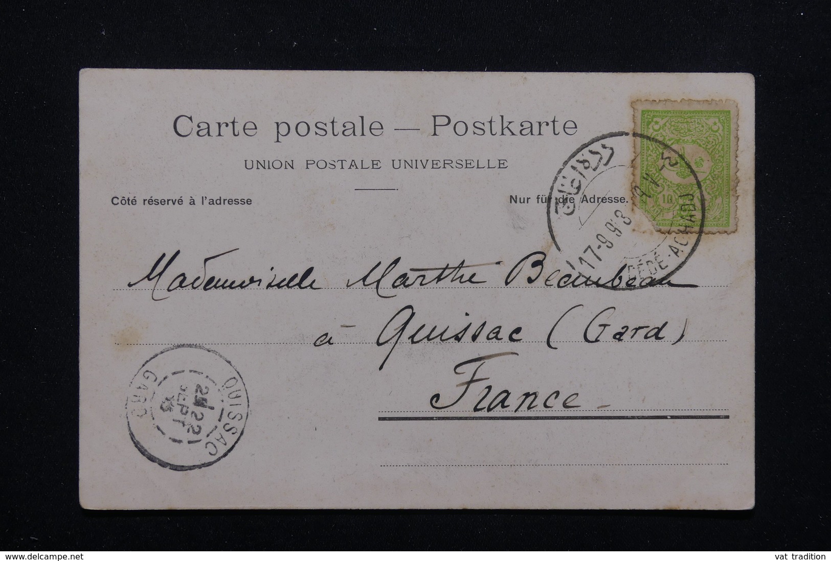 TURQUIE - Affranchissement De Dédé Achadj Sur Carte Postale En 1903 Pour La France - L 22640 - Lettres & Documents