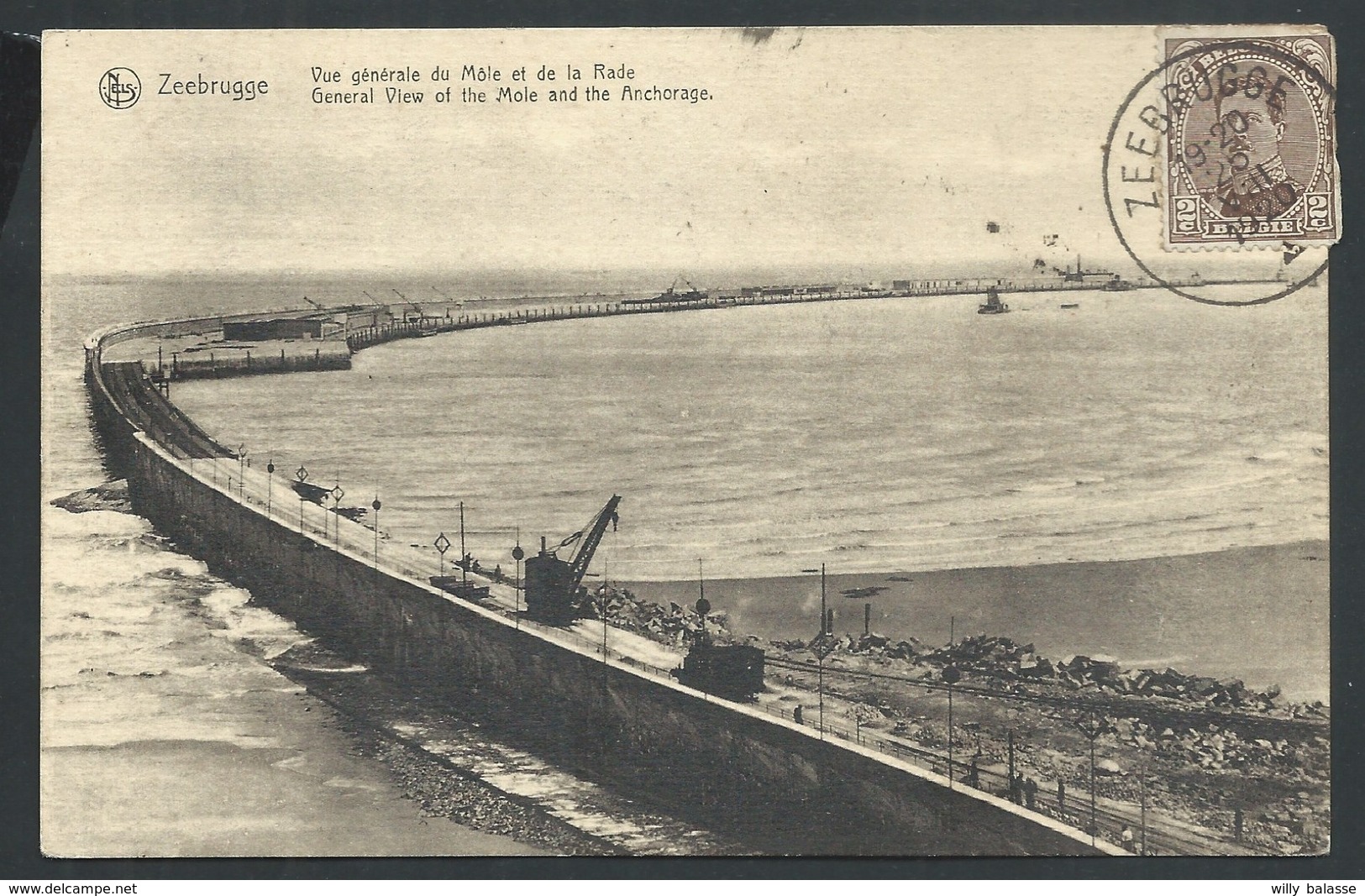 +++ CPA - ZEEBRUGGE - Vue Générale Du Môle Et De La Rade - 1920  // - Zeebrugge