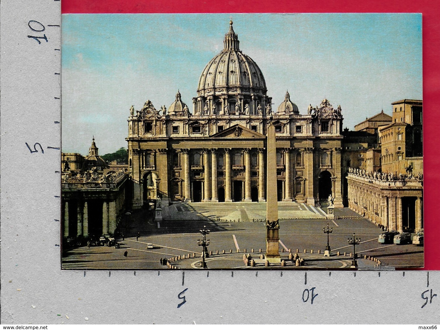 CARTOLINA VG VATICANO - Piazza E Basilica S. Pietro - 10 X 15 - ANN. 1975 ANNO SACRO - Vatican