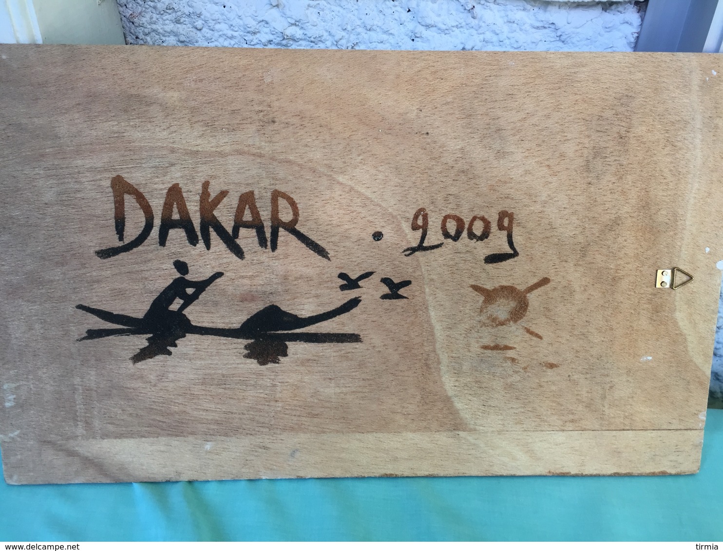 Tableau De Sable Sur Bois  - Dakar 2009 - - Cendriers