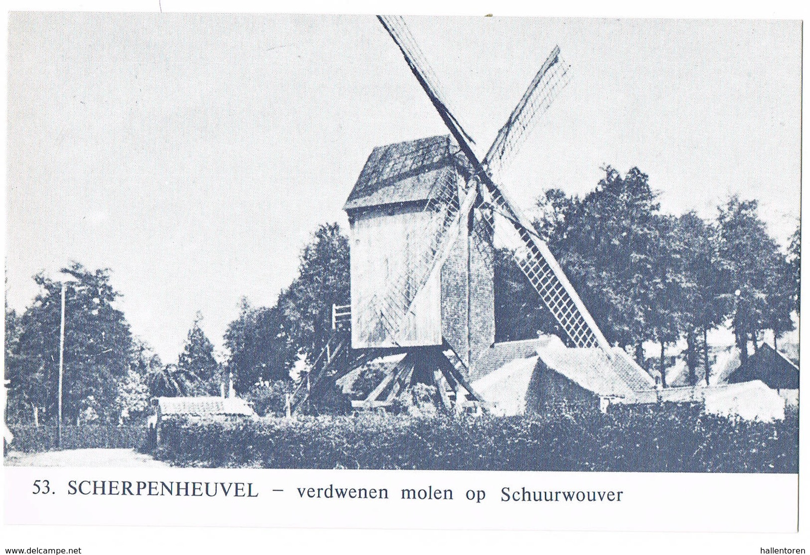 Scherpenheuvel: Verdwenen Molen Op Schuurwouver ( 2 Scans) - Scherpenheuvel-Zichem