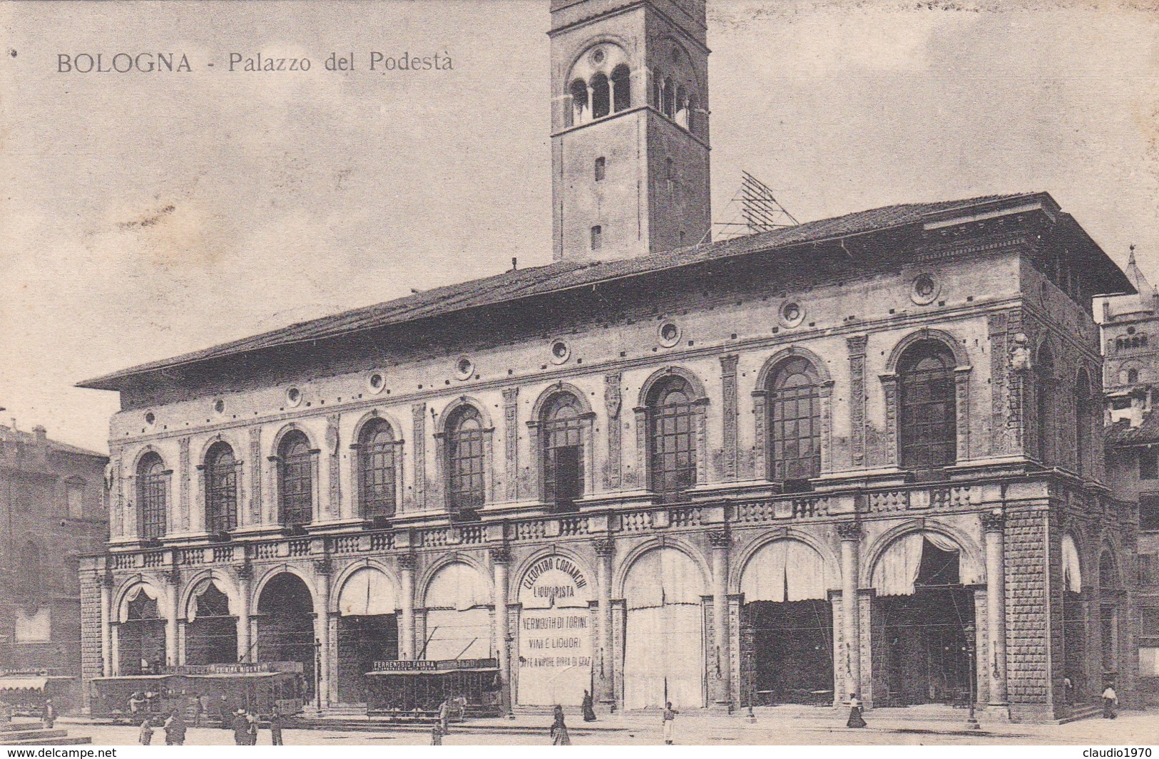 CARTOLINA - BOLOGNA - PALAZZO DEL PODESTA' - VIAGGIATA DA BOLOGNA PER FOGGIA - Bologna