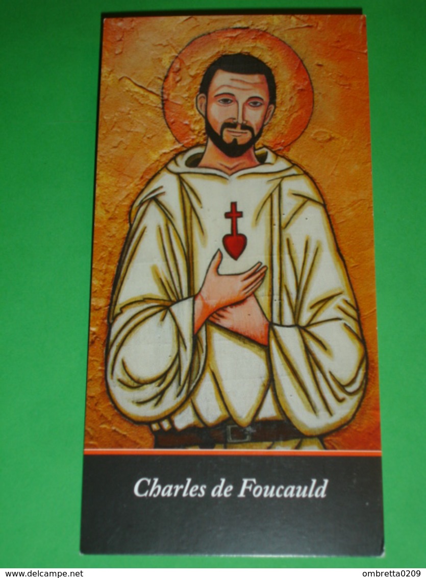 Beato Fra CHARLES De Jesus FOUCAULD - Strasburgo Francia / Tamanrasset Algeria - Santino Segnalibro - Religione & Esoterismo