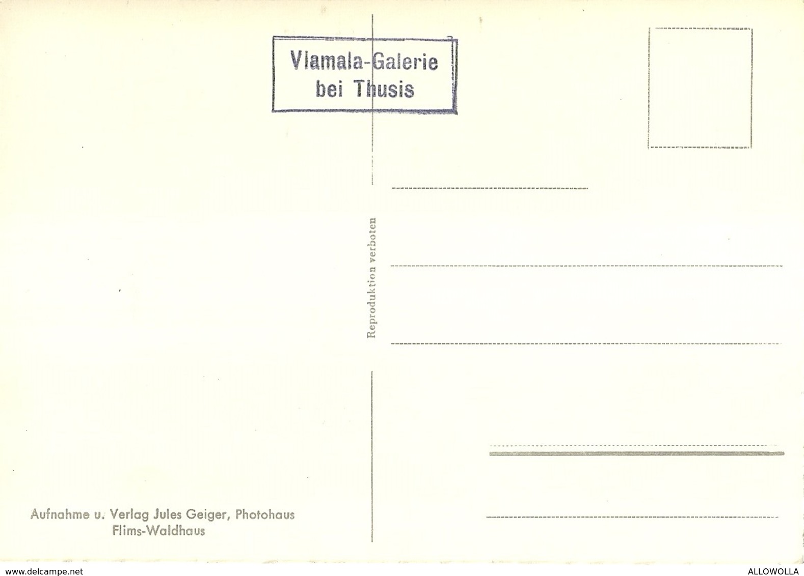 2589 " VIAMALA BEI THUSIS " CARTOLINA POSTALE ORIGINALE NON SPEDITA - Thusis