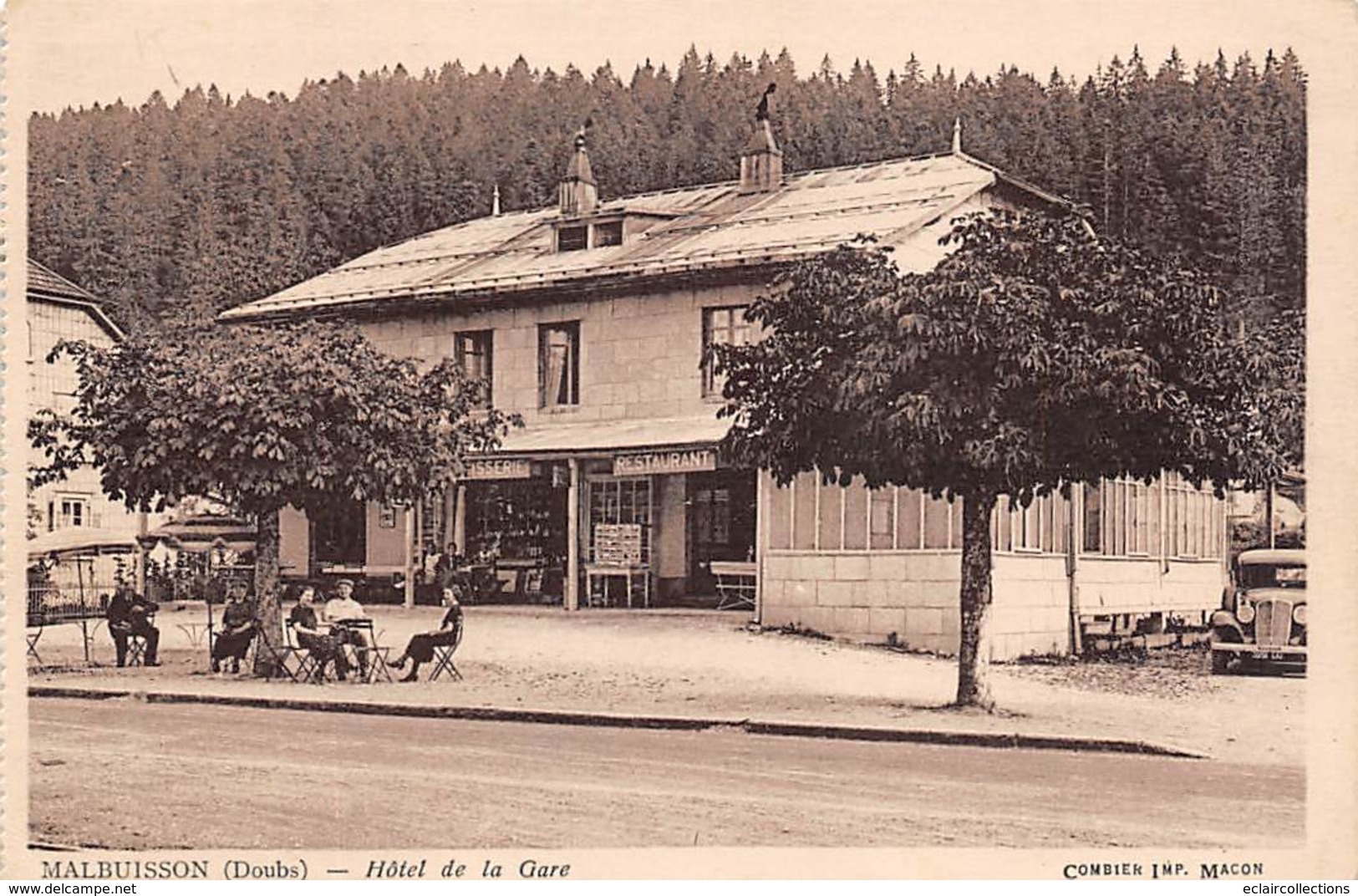 Malbuisson       25         Hôtel De La Gare            (Voir Scan) - Andere & Zonder Classificatie