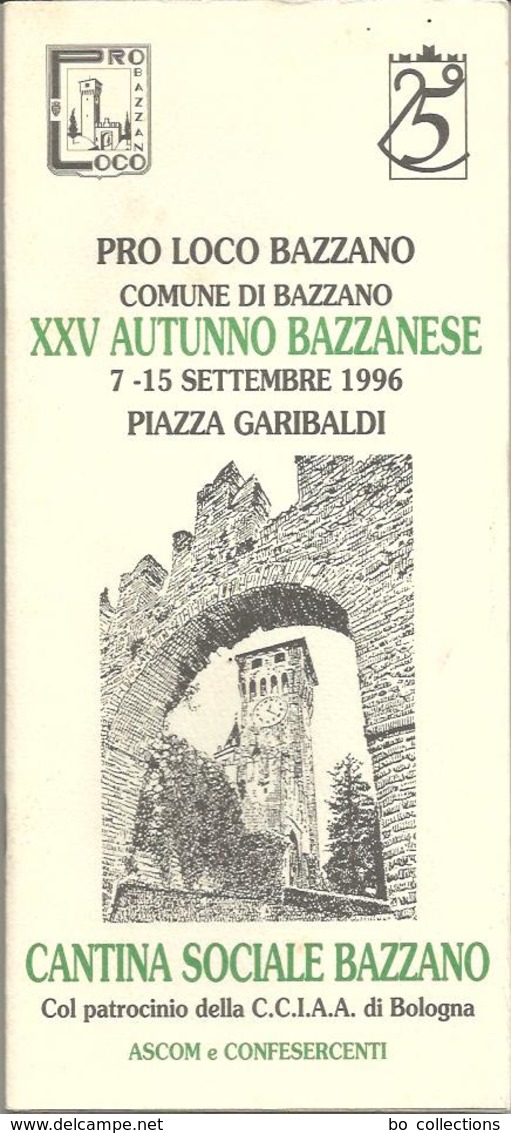 Bazzano, 7/15.9.1996, 25° Autunno Bazzanese, 40 Pp. - Autres & Non Classés