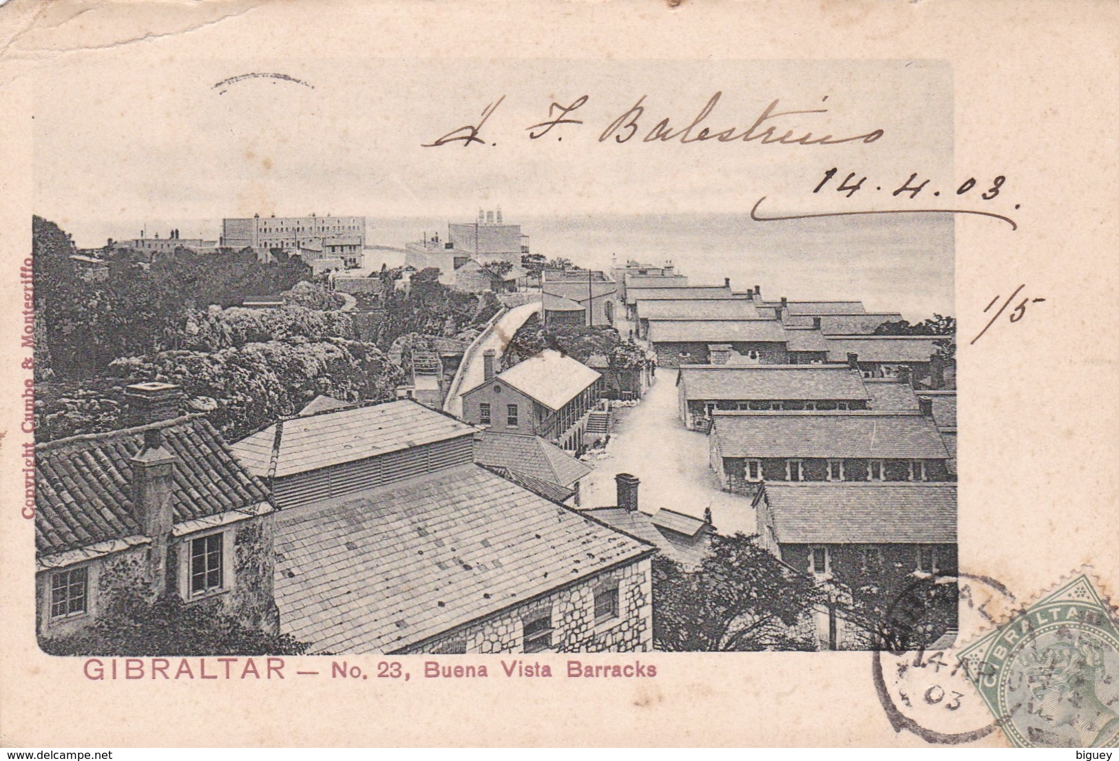 GIBRALTAR - Buena Vista Barracks - Gibraltar