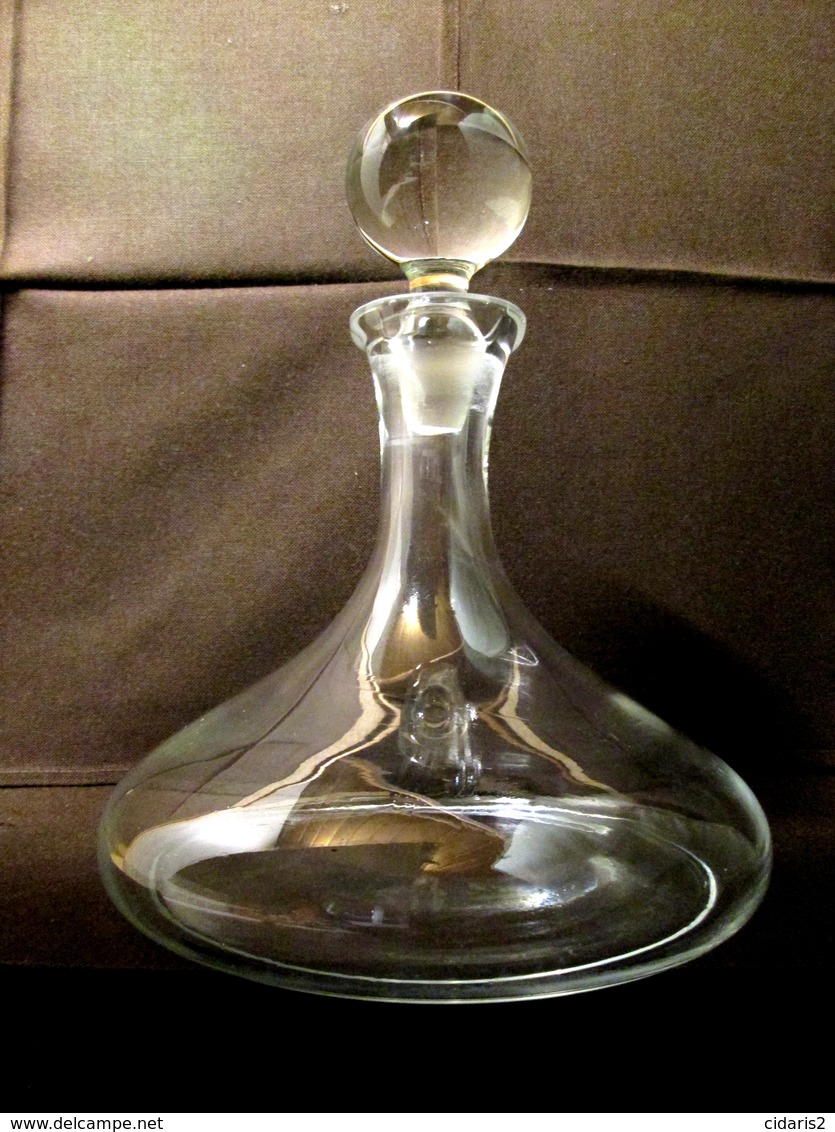 CARAFE à DECANTER Vin Wine Wein Bouteille Verre Et Bouchon Cristal Ampelographie ! - Vin