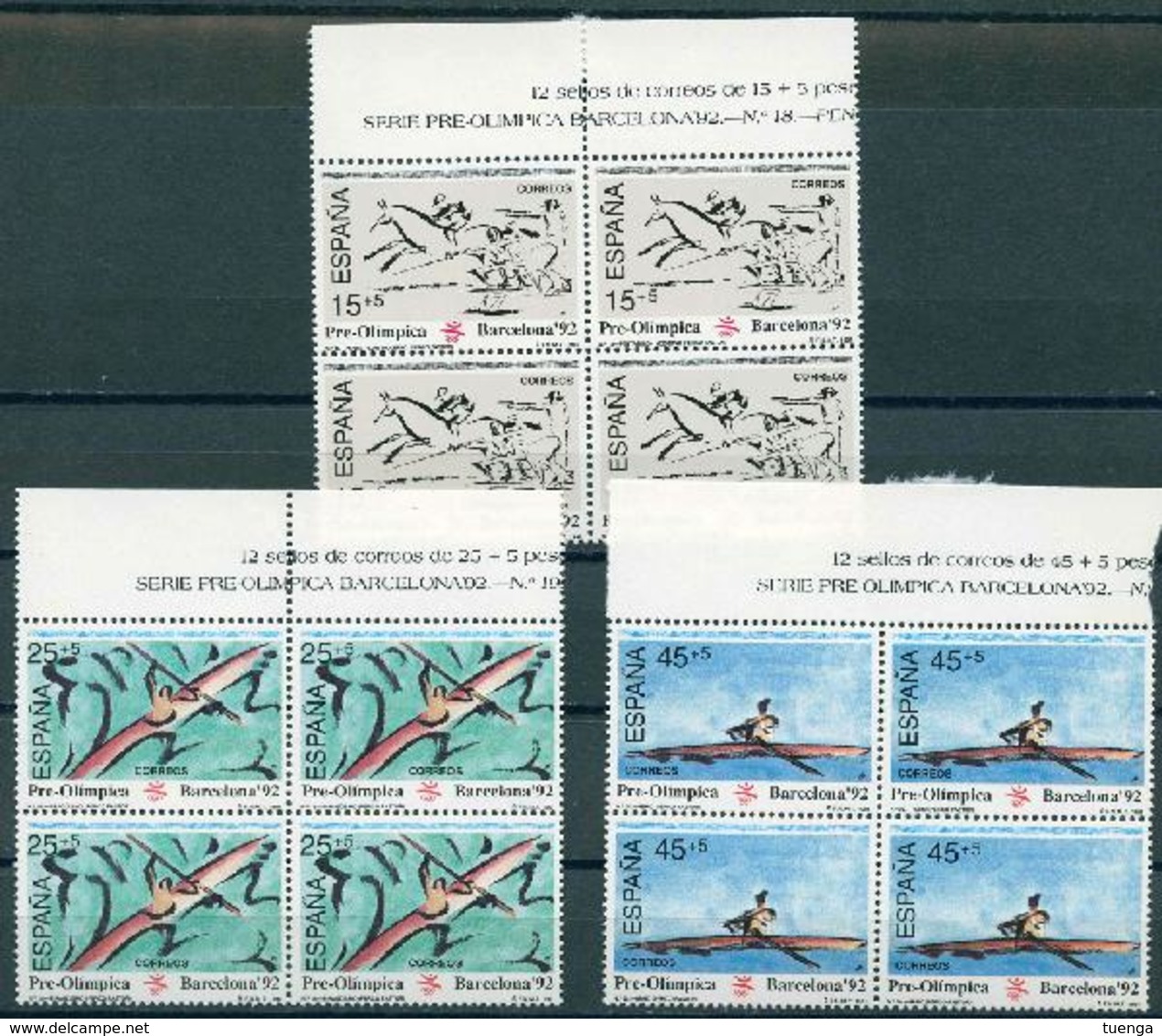 España 1991. Edifil 3104/06** - Barcelona 92. VI Serie Pre-Olímpica - Nuevos