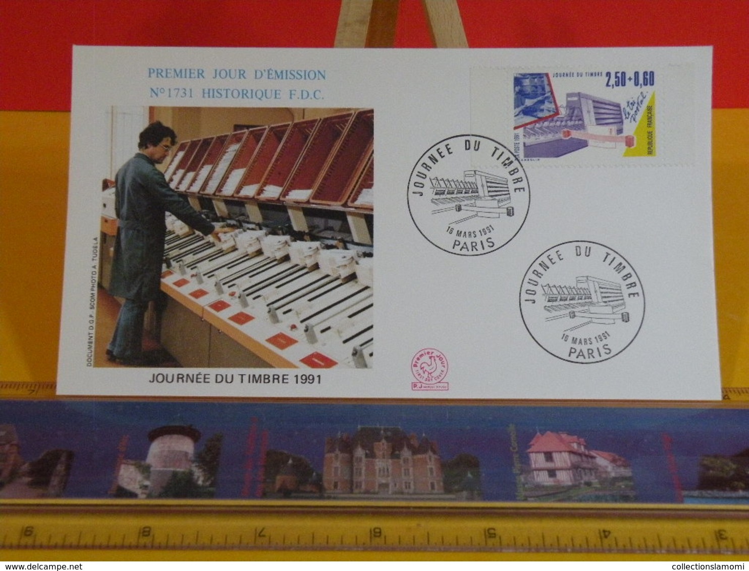 Journée Du Timbre 1991 - Paris - 16.3.1991 FDC 1er Jour N°1731 - Coté 3€ - 1990-1999