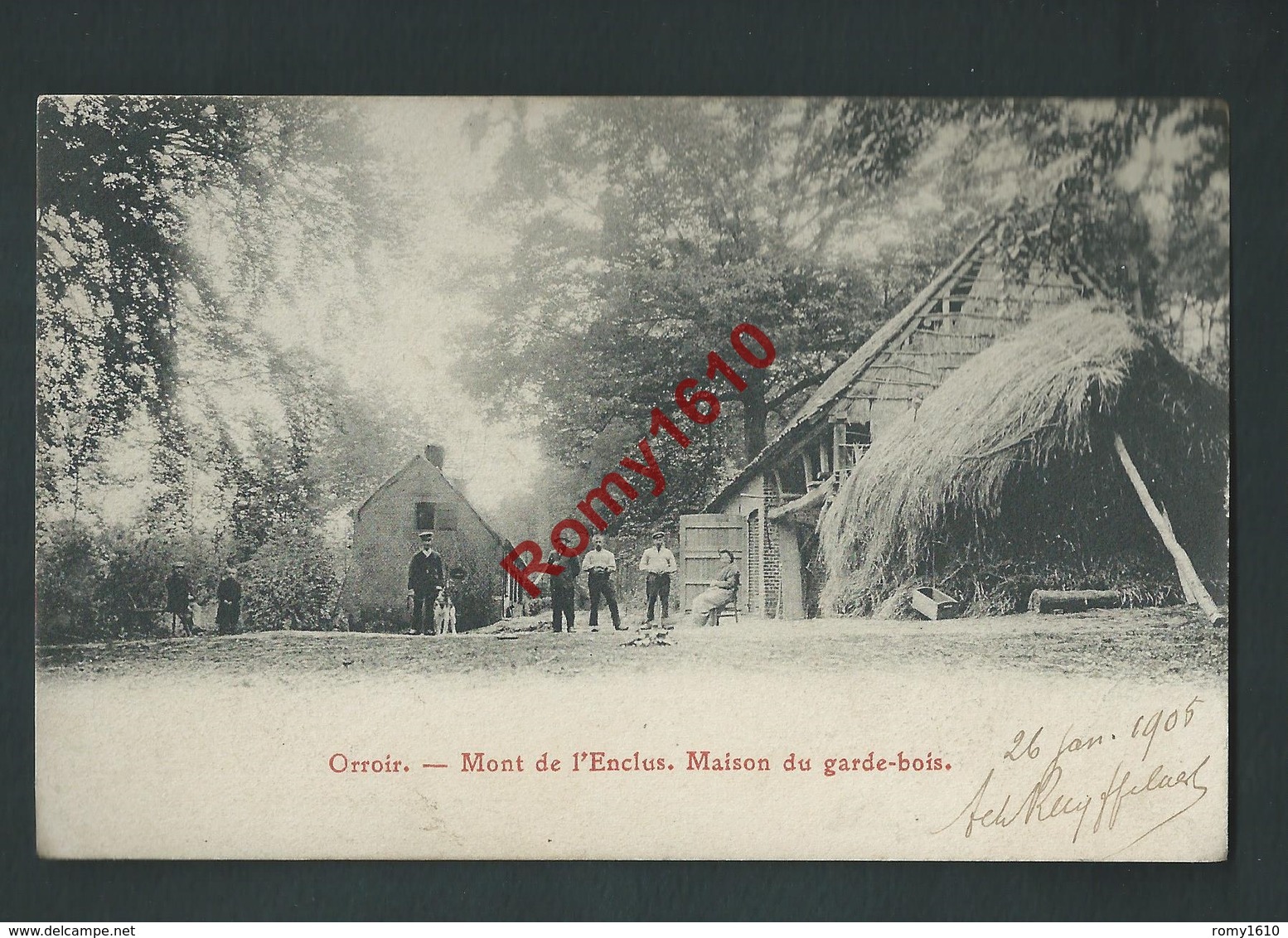 ORROIR. (Mont-de-l'Enclus)  Maison Du Garde-bois. Belle Carte Animée. 1905. 2 Scans. - Mont-de-l'Enclus