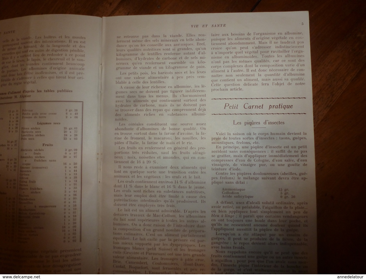 1931 VIE Et SANTÉ Par Dr Nussbaum ->Nos Amis Les Bêtes;Piqûres D'insectes;Les Enfants Du Mécano;Les Champignons;etc - Santé