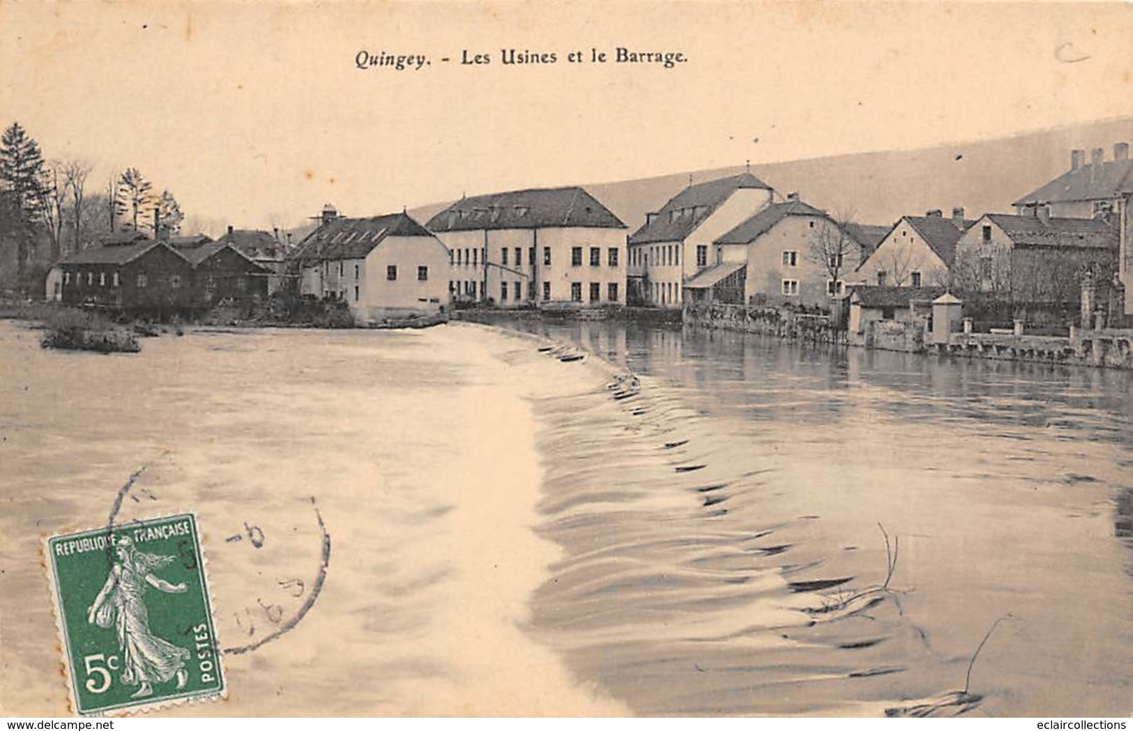 Quingey       25      Les Usines Et Le Barrage            (Voir Scan) - Sonstige & Ohne Zuordnung