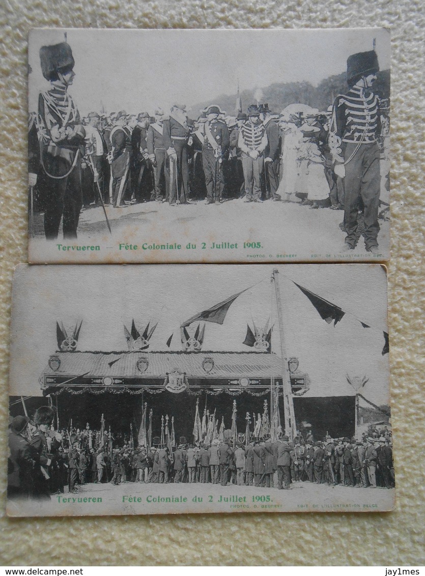 7 Cpa Tervuren Tervueren Fête Coloniale Du 2 Juillet 1902 Roi Léopold - Tervuren