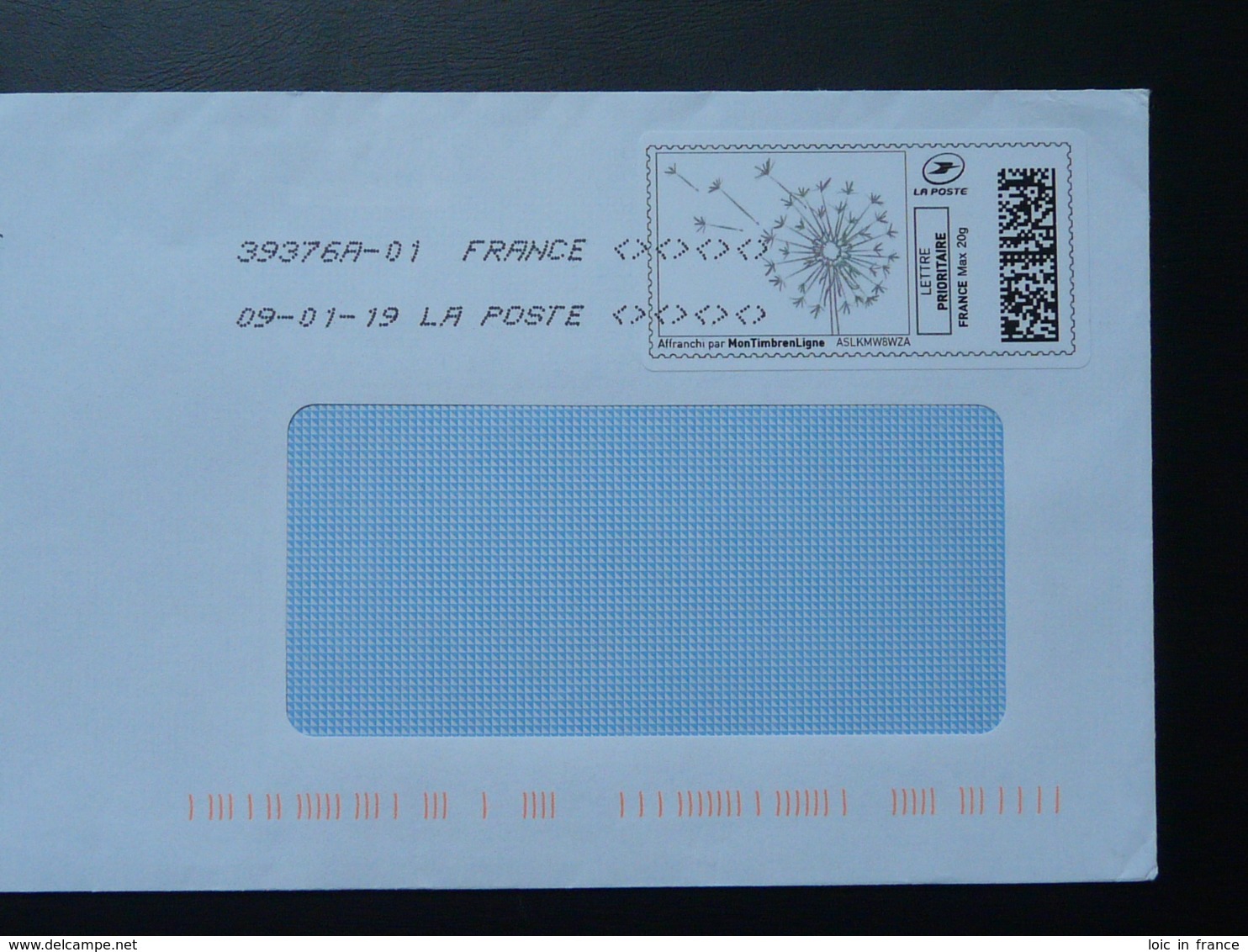 Fleur De Pissenlit Timbre En Ligne Sur Lettre (e-stamp On Cover) TPP 4051 - Autres & Non Classés