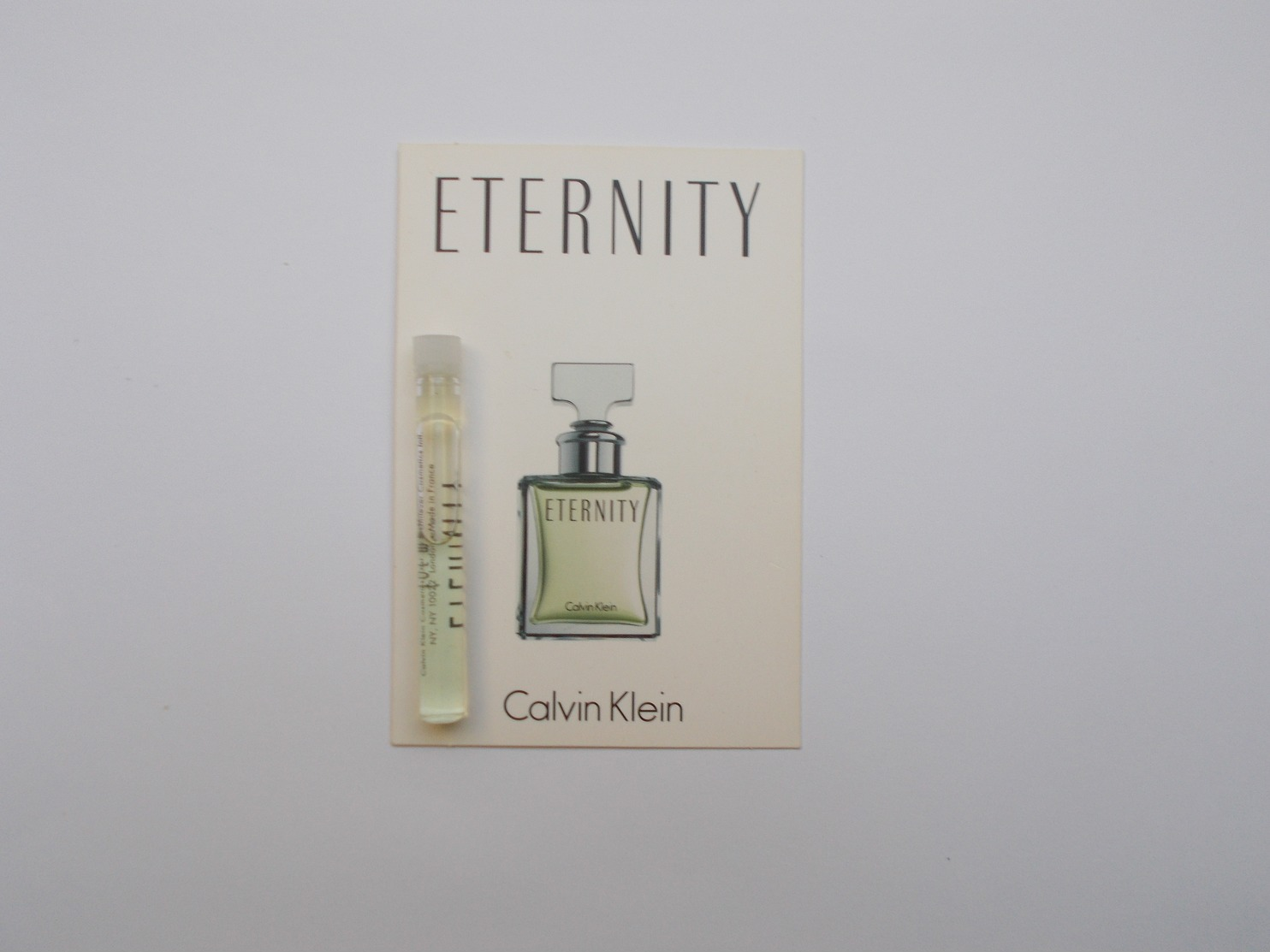 ECHANTILLON DE PARFUM : ETERNITY DE CALVIN KLEIN - Miniatures Hommes (avec Boite)