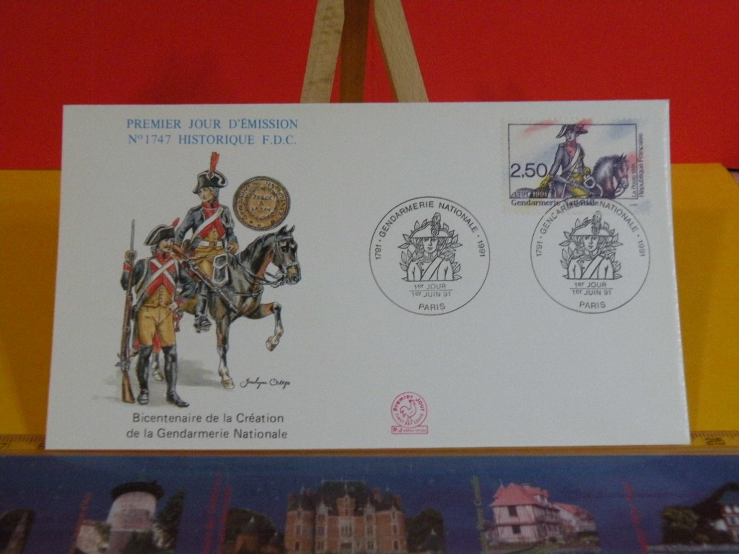 Création De La Gendarmerie Nationale - Paris - 1.6.1991 FDC 1er Jour N°1747 - Coté 3€ - 1990-1999