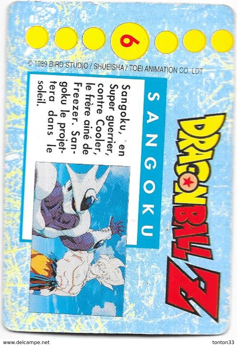 LOT de 114 CARTES DRAGONBALL Z  BIRD STUDIO 1987 -