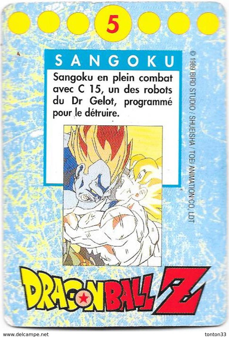 LOT de 114 CARTES DRAGONBALL Z  BIRD STUDIO 1987 -