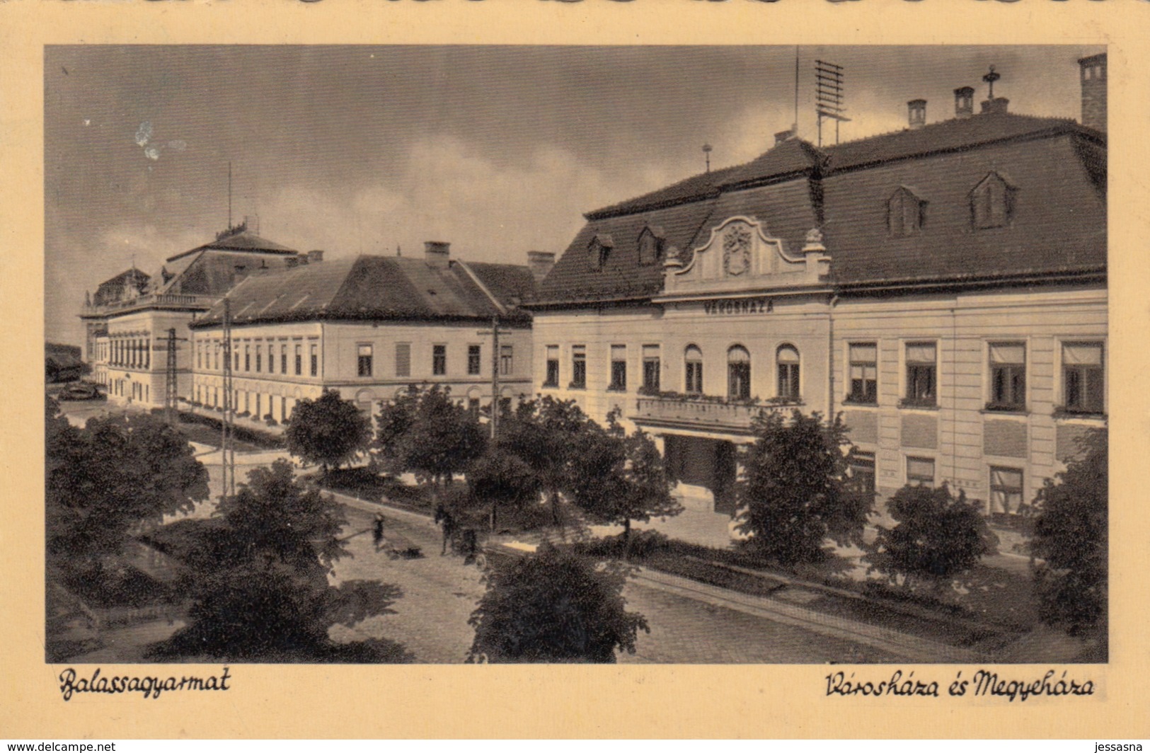AK - (Ungarn) BALASSAGYARMAT - Strassenpartie Mit Rathaus 1939 - Ungarn