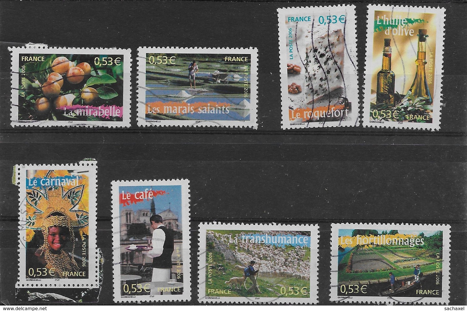 2006  France  N°  3882 3883 3885 3886 3887 3889 3890 3891  Oblit ( Bf 94  La France à Vivre N°7 ) - Oblitérés