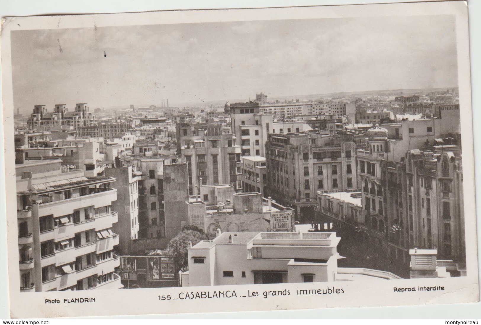 DAV : Maroc :  Casablanca  : Les  Grands  Immeubles  , Photo  Flandrin  ( Pour  Genillé ) - Casablanca