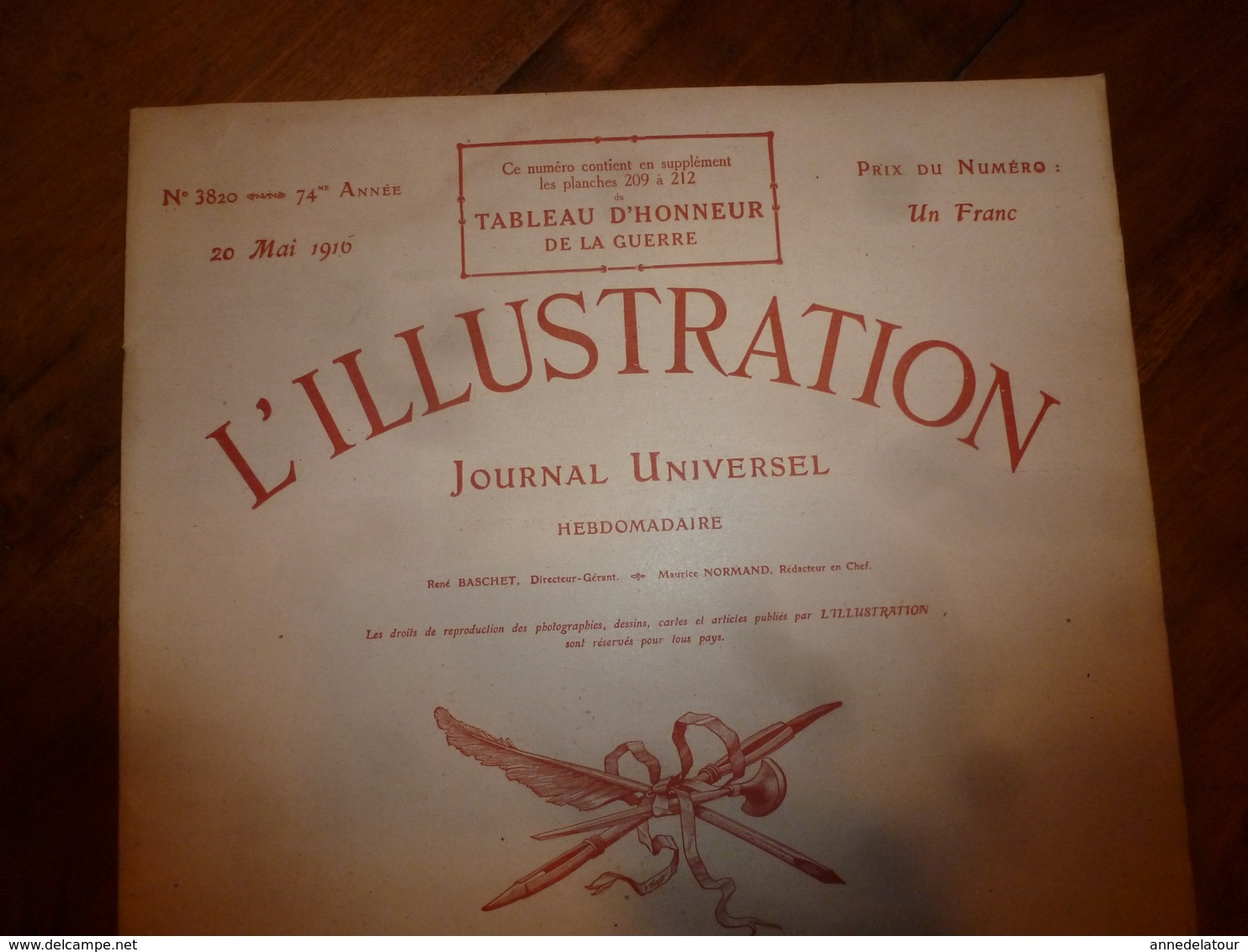 1916 L'ILLUSTRATION :3 Zeppelin Abbatus;Le Grand Duc NICOLAS;Notre-Dame De Fourvières (Funérailles Primat Des Gaules)etc - Santé