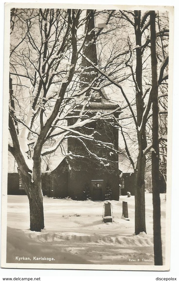 W1061 Karlskoga - Kyrkan / Viaggiata 1952 - Svezia