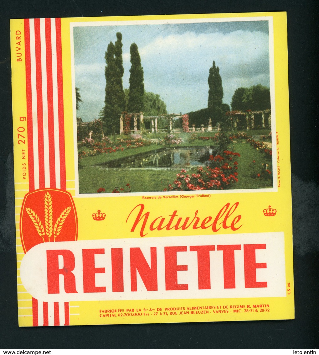 BUVARD:  BISCOTTE REINETTE - VANVES - ROSERAIE DE VERSAILLES - Biscottes