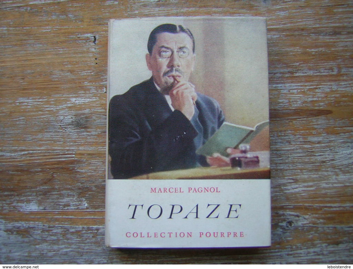 MARCEL PAGNOL  TOPAZE  COLLECTION POURPRE AVEC JAQUETTE  FLASQUELLE EDITEURS1951 - Collection Pourpre