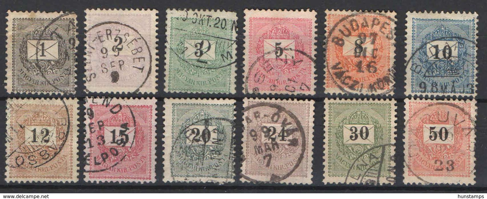 Hungary 1898. Krajczar COMPLETE Used Set Michel: 41X-52X - Oblitérés