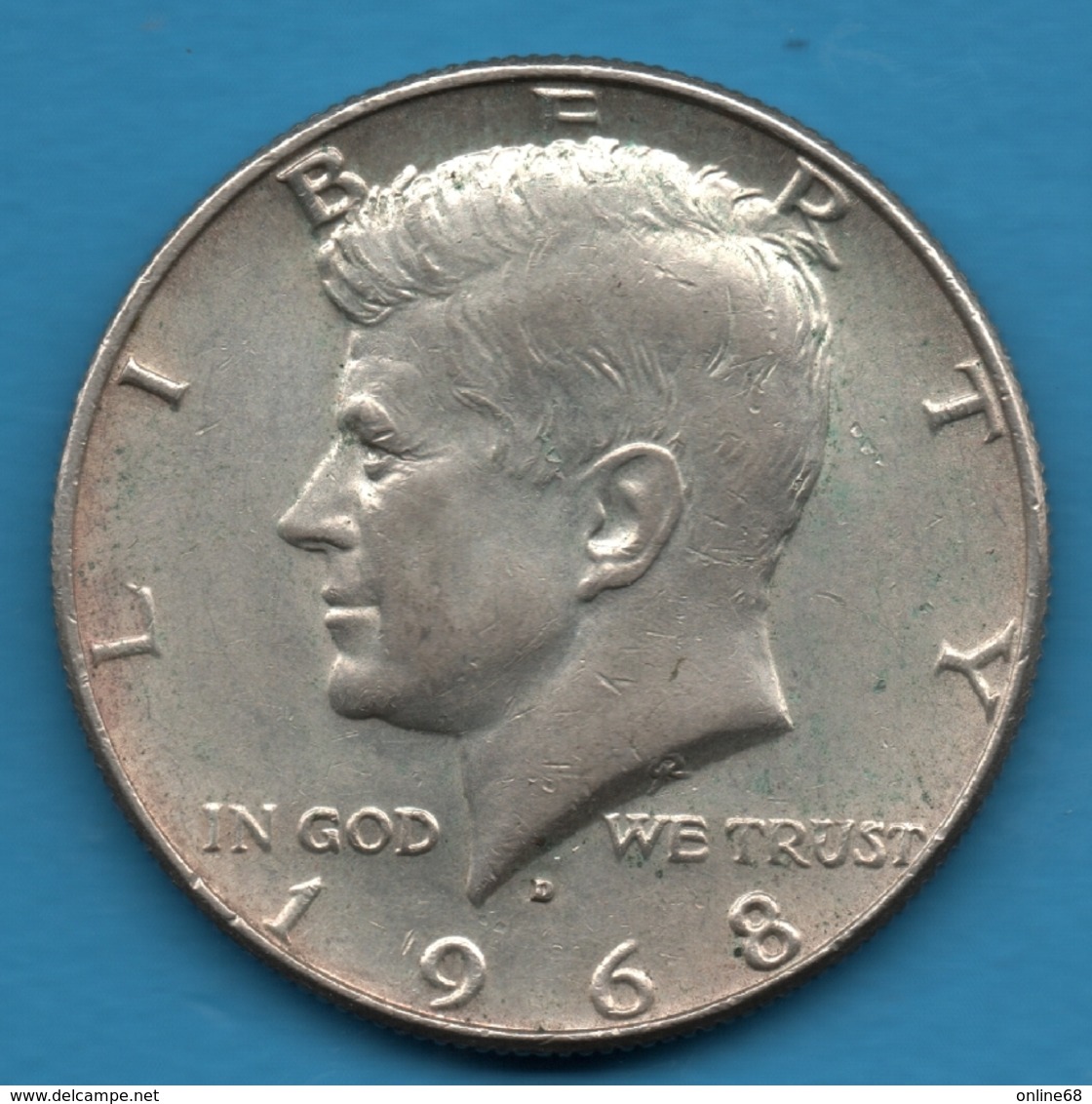 USA 1/2 DOLLAR 1968 D "Kennedy Half Dollar"  SILVER Argent 400‰ - 1964-…: Kennedy