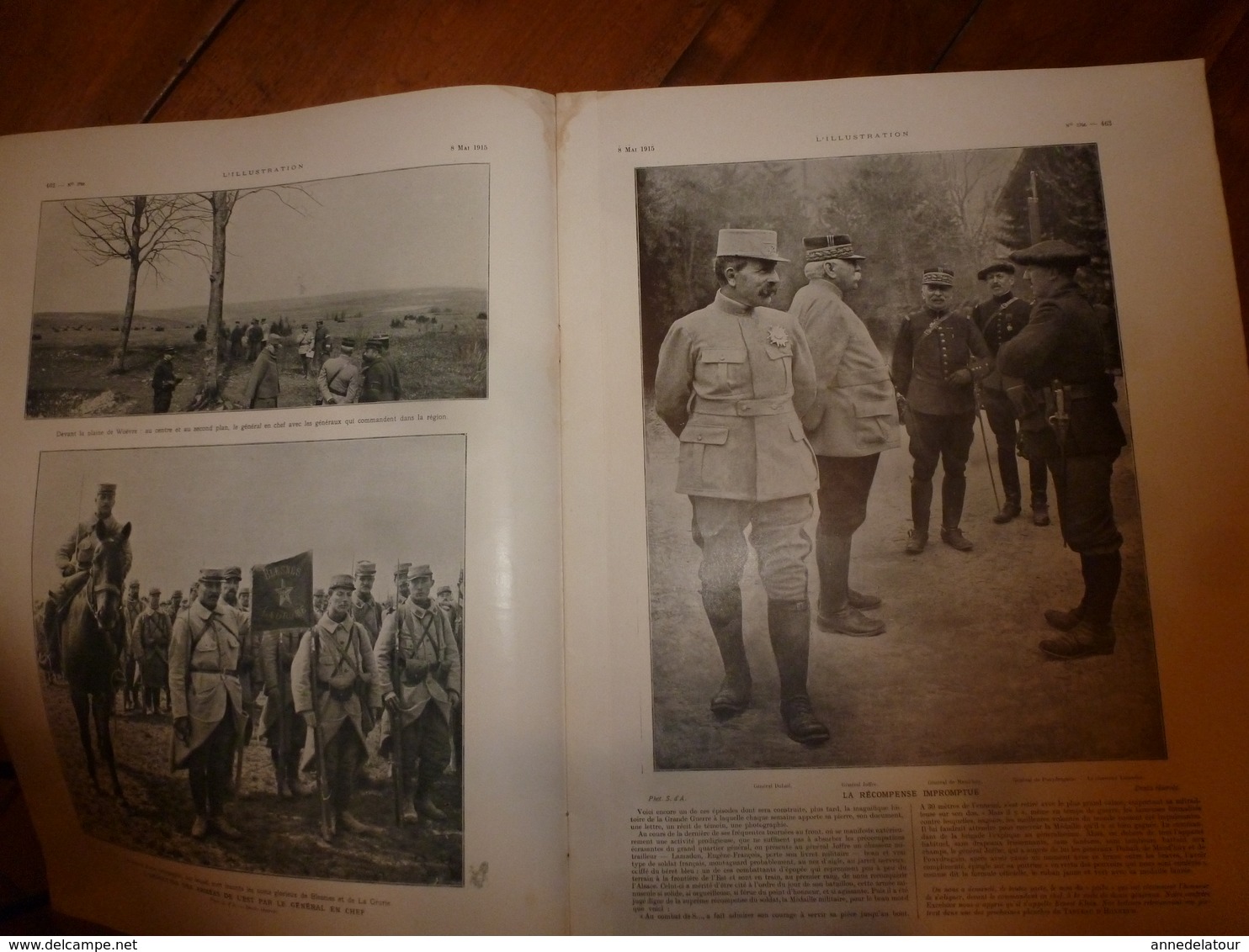 1915 L'ILLUSTRATION :Avis aux prisonniers belges et français;Survivants du LEON-GAMBETTA;Dixmude; Lancement du LANGUEDOC