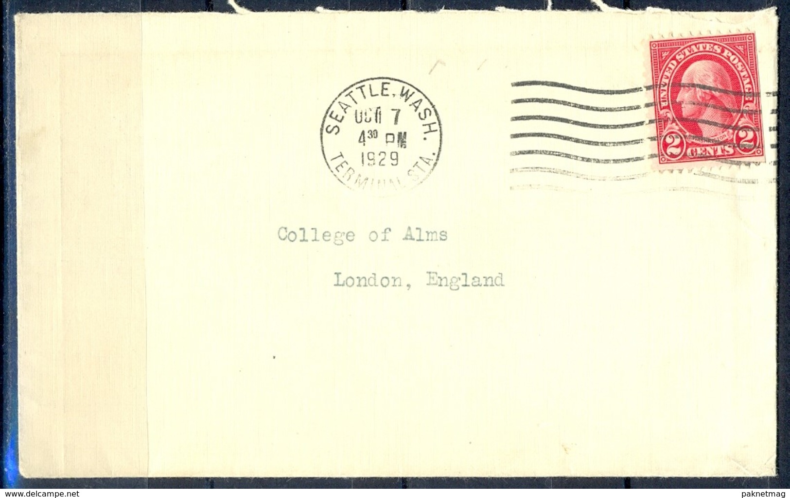 K4- USA United States Postal History Cover. Post To U.K. England. - Postal History