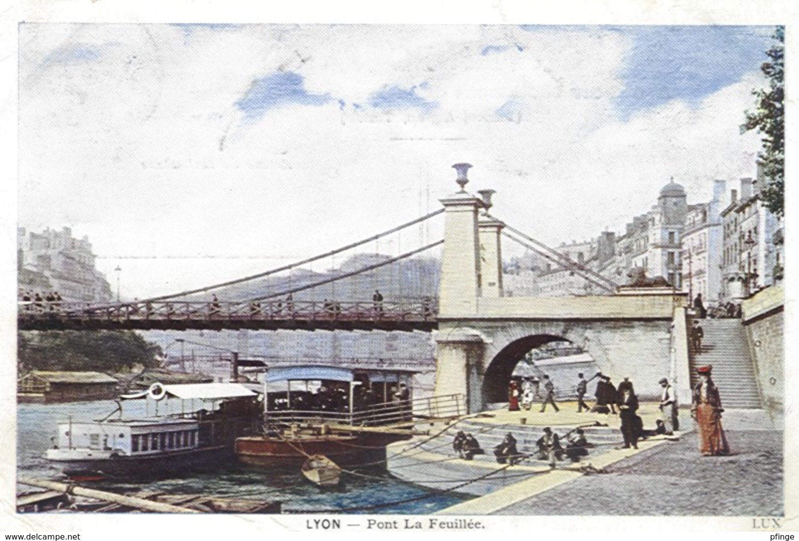 Lyon -  Pont La Feuillée, 1905 - Autres & Non Classés